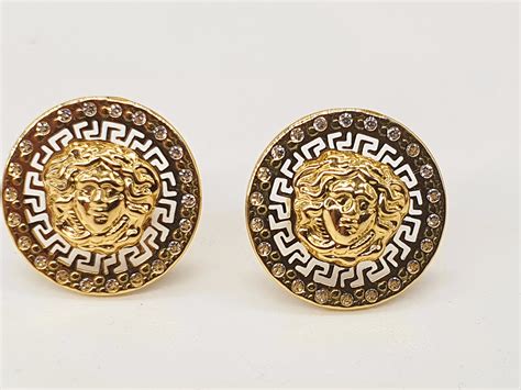 pendientes versace hombre aros|Pendientes para hombre .